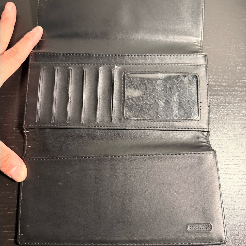 Coach Black Canvas Wallet - Picture 6 of 6